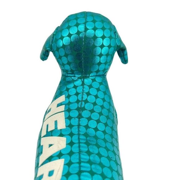 Victoria’s Secret PINK 2009 Metallic Blue “HEART” Small Plush Stuffed Dog Y2K - Picture 14 of 16